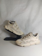 Womens Adidas OzWeego Trainers UK 8 Beige Lace Up Sneakers Shoes