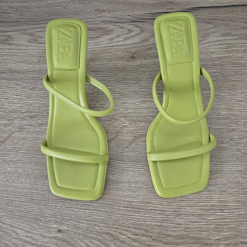 Zara lime green kitten heel - green,