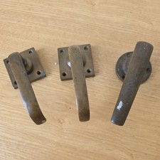 Antique  Brass Lever Door Handles 1930s  Reclaimed.