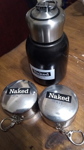 Naked whiskey thermos with