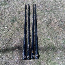 4 Antique One Piece Snooker Cue Cases Metal/Tin Wall Hanging Cases