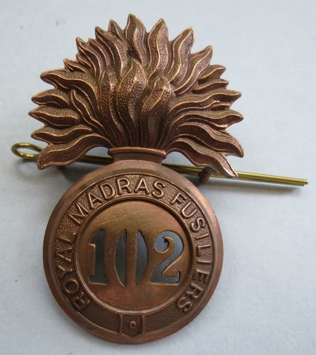 Brass glengarry badge 102nd - brass,