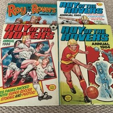 Roy of The Rovers Annuals. 1984 1985 1986 1987. 4 Books. Good Condition