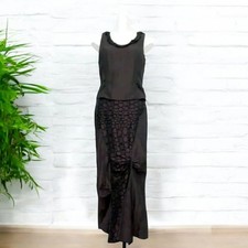 GOLD MICHAEL H  Maxi Skirt Vest Top Suit Occasion Wedding Witchy Goth 10 12