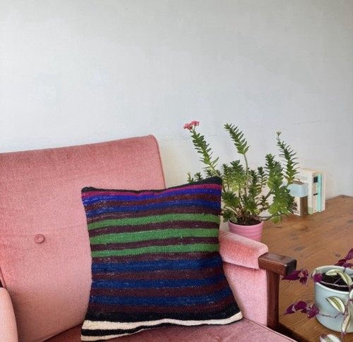 Vintage bunyan rug cushion - bunyan,