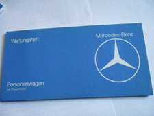 Mercedes maintenance book w123 - mercedes,