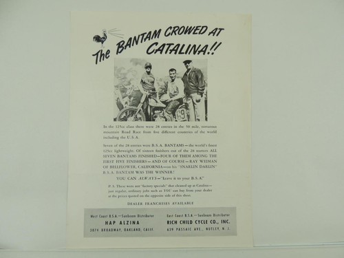 Vintage bantam 125 - 125, catalina