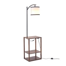 Wooden Floor Lamp with Open