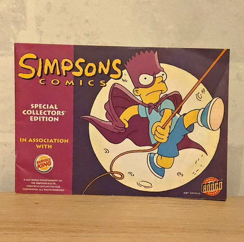 Burger king simpsons comics - burger,