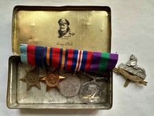 WW2 medal group and GSM bar SE Asia 1945-46. Pte V Cockerton Lincolnshire Regt