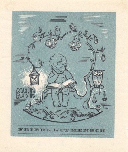 Exlibris bookplate klischee - exlibris,