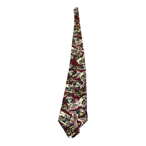 Vintage silk tie - silk,