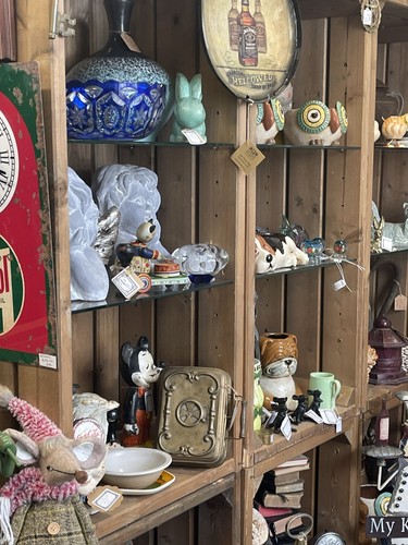 Wooden shop display