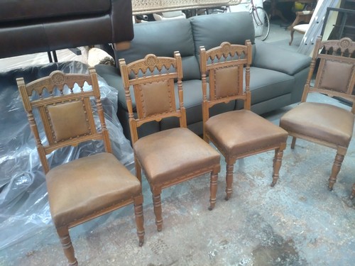 Set six victorian oak - of,
