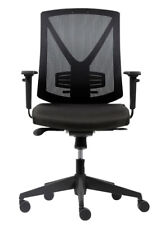 Karl Synchro Ergonomic Black Fabric Mesh Office Computer Chair 2D-Arms (VAT Inc)
