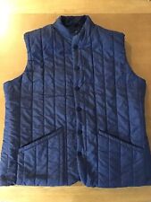 Lavenham Mens Gilet Size L Blue Reversible 64cm Pit to Pit