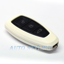 White Key Cover Case for Ford Smart Key Remote Protector Shell Bag Skin Fob 39