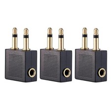 Travel Aircraft Plug Conversion Headphone Adapter 3.5mm Jack