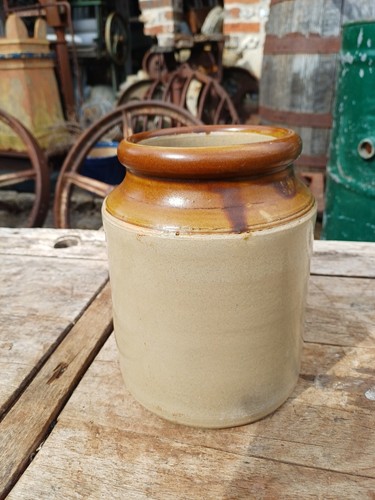 Nice vintage stoneware storage - vintage,