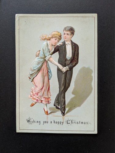 Victorian xmas greeting card - xmas,