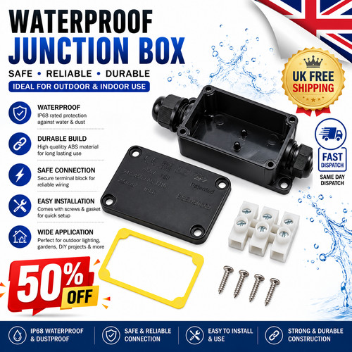 Ip66 waterproof junction box - waterproof, 2