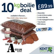 Kent Particles *A TEAM RANGE* 10KG Krill Critter Boilie Deal FREE P&P