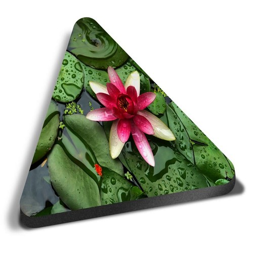Triangle mdf magnets pink - magnets,