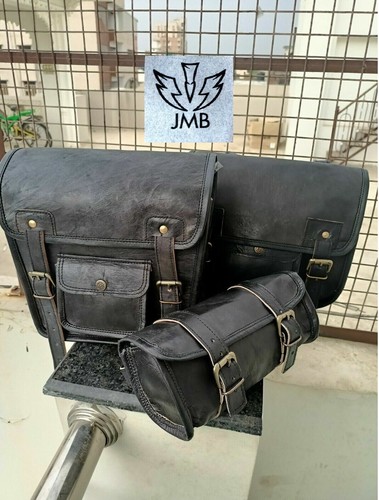 Motorcycle saddle bag waxed - 3,