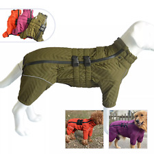 Dog Winter Coat Clothes 4 Legs Covered Windproof Waterproof Warmer Pet Jacket UK