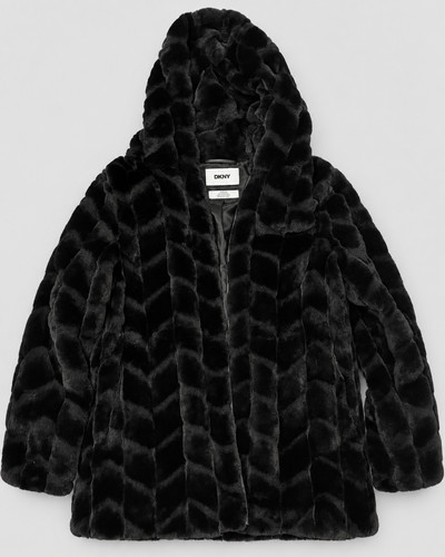 Dkny black faux fur - dkny,