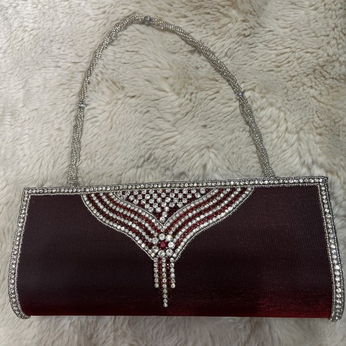 New red iridescent - red, diamante