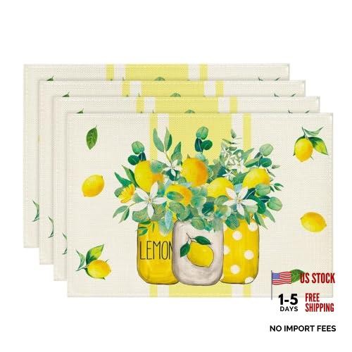Yellow stripes vase lemon - yellow,
