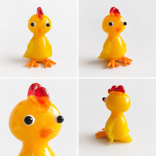 Cute yellow chick miniature - chick,