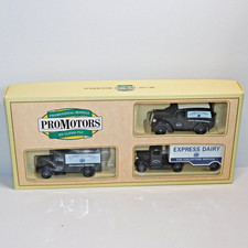 LLEDO EXPRESS DAIRY SET BEDFORD VAN - MORRIS Z VAN - FORD TRUCK