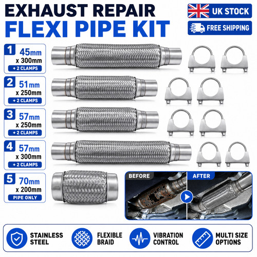 57x250 310mm exhaust - 45-57x250-310mm,
