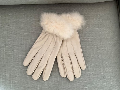 Soft white leather - soft,