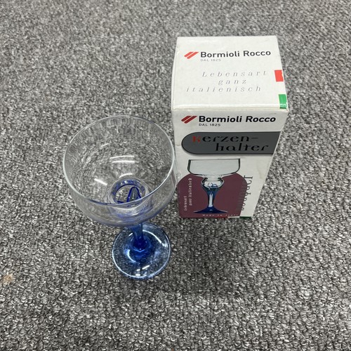 Bormioli rocco blue goblet - bormioli,