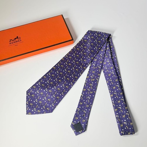 Hermes silk tie - hermes,