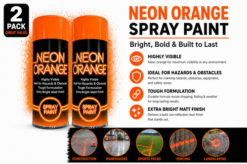 Neon orange spray paint - neon,