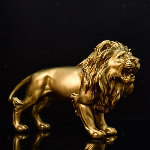 Lion figurine king sculpture - lion,