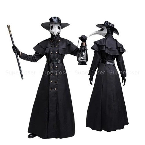 Plague doctor costume hooded - plague,