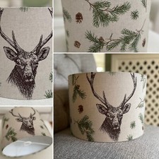 Stag Pine Trees Lamp Shade