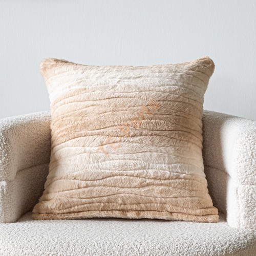 Gradient plush throw cushion - plush,