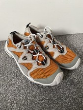 TIMBERLAND Grey Orange Lightweight Running Sports Trainers Size 5 Non Marking