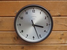 MID CENTURY WALL CLOCK, SYNCHRONOME LONDON, Restored & Updated, No Wires. GENT