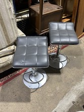 Bar stools  - x2 - Black