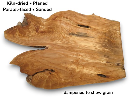 Natural alder root wood slab - wood,