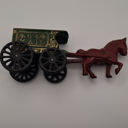 Vintage cast iron horse - cast,