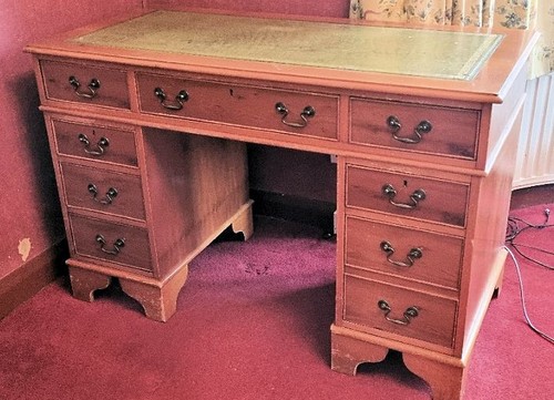 Pedestal desk reproduction - desk,