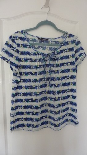 Ladies blue white - &, short